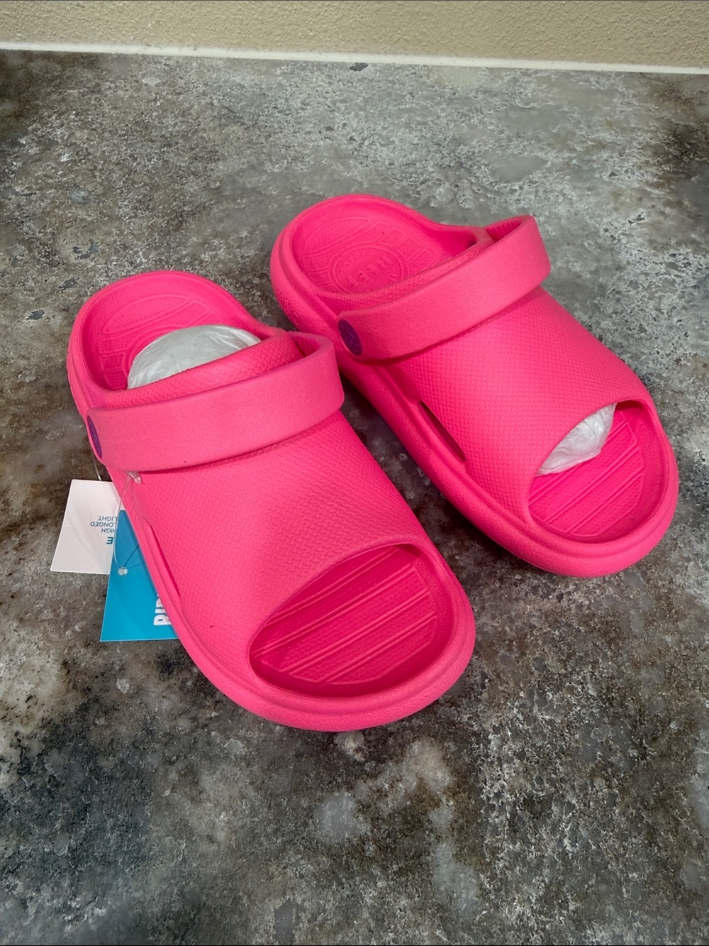Reef Kids Bubblegum Pink Slide Sandals